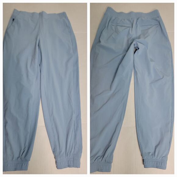 Athleta Jogger Pants Womens 6 Brooklyn Lined Pockets Pull On Powder Blue - Picture 1 of 11
